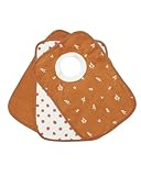 Kindsgard Schlupflätzchen 3er-Pack „happaklat“ – Zweige Zimt – 75% Bio-Baumwolle – weich, saugfähig & waschbar – ideal für Babys & Kleinkinder – einfach über den Kopf ziehen