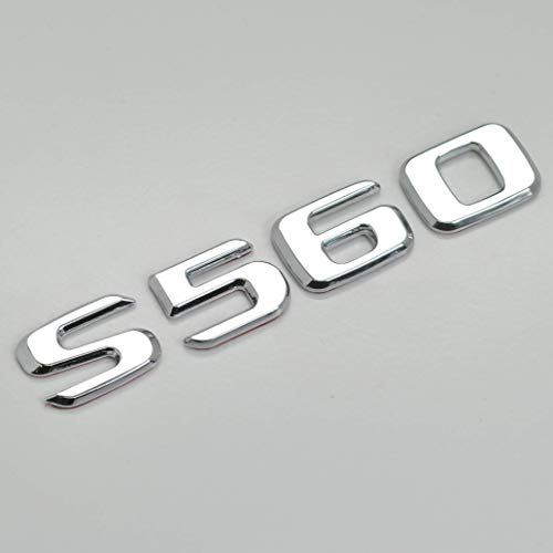 FNWB Silver Chrome S560 Emblema de la Insignia de la Bota Trasera Número de Letra Cover