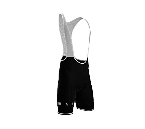 ScudoPro Pro bib Compression Cycling Short Band Black with reflectives for Women - Size S