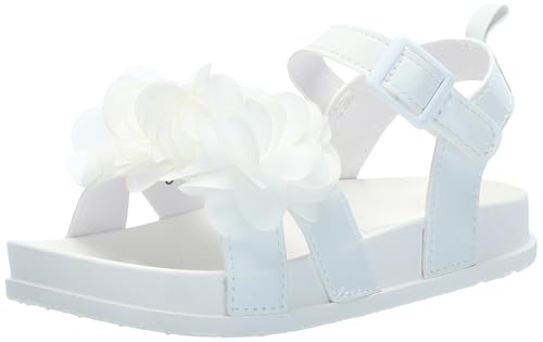 Laura Ashley Girls Sandals - Platform Footbed Sandal with Flower
