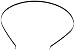 Trimweaver 12-Piece 3mm Black Metal Headbands for Craft, 1/8-Inch