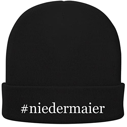 #niedermaier - Soft Hashtag Adult Beanie Cap, Black, One Size