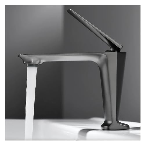 Robinet de salle de bains mitigeur or brossé pour lavabo et vasque de salle de bain