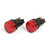 Alpinetech 2PCS NPL-22 22mm 120V AC/DC LED Pilot Indicator Light (Red)