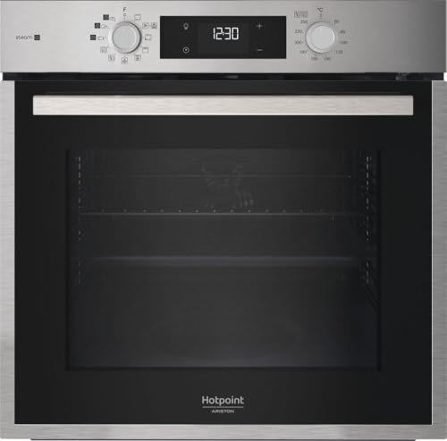 Hotpoint - HAO854PSX Four Encastrable - 71L, Multifonction, Nettoyage Pyrolytique & Hydrolytique, Fonctions Automatiques - H 59,5 x L 59,5 x P 55,1 cm - Classe...