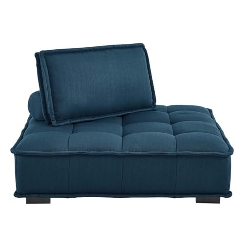 Sillón Plegable Tela Peluche Azul miniatura 4