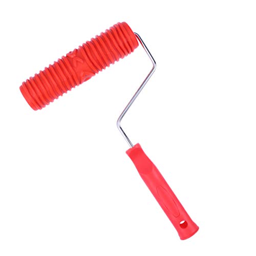 ULTECHNOVO Paint Roller - 7 inch Multifunctional Wall Painting Brush Wood Grain Barrel Roller Oil-Painting Coating Brush Painting Supplies for House Room Wall