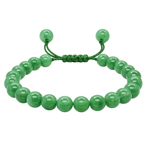 Crystal Heaven Certified Crystal Bracelet for Women Men with Healing Crystal and Reiki Stone - Original Authentic Gemstone Adjustable Beaded Bracelet for Money, Wealth Success & Positive Energy