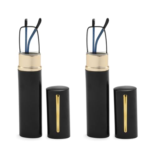Image of Blue Light Blocking Reading Glasses - Slim Pocket Readers with Pen Clip Case Mini Lightweight Readers