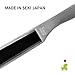 Seki Japan Japanese Stainless Steel Letter Opener, Lightweight Envelope Knife, All Stainless Body Black Protrusion Handle, for Envelops, Copy Paper