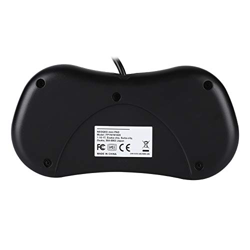 Mini Wired Gamepad Game Console Controller for SNK NEOGEO Gamepad Wired(Black)