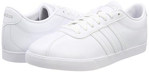 Image of adidas Women's Courtset Fitness Shoes, White (Footwear White /Footwear White /Matte Silver), 8.5 UK