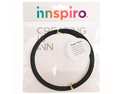 {Alambre Manualidades Negro Alambre INNSPIRO Hilo aluminio MÁGICO negro 1,0mm. 10m.