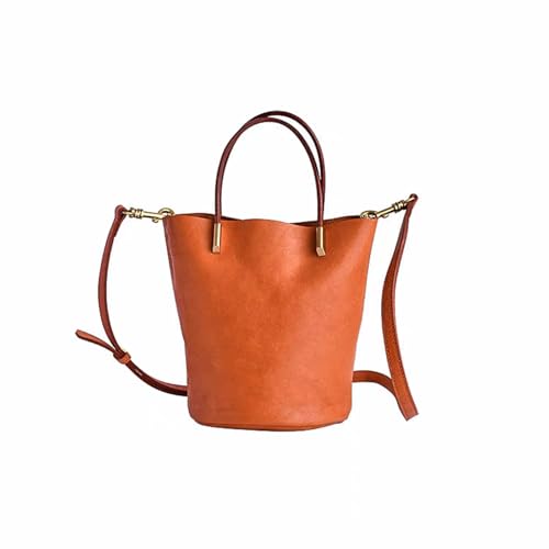 Genuine leather handbag for Women,Trendy large-capacity Bucket shoulder bag,Soft casual crossbody bag,purse,tote