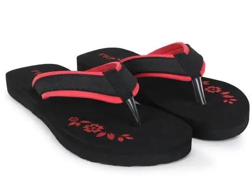 PRIKSH Comfortable & Light Weight Stylish & Waterproof Flip Flops Slippers for Ladies (Black, 8) (B0D7MKYC4V) Amazon Price History, Amazon Price Tracker