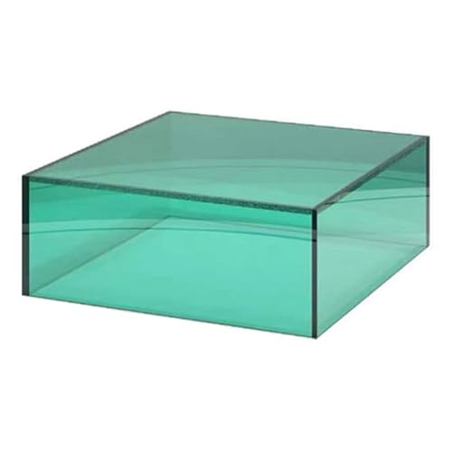 GOCHUSX Acrylic Boxes, Acrylic Cube Stand, Acrylic Food Risers, Risers Plastic Square Containers, Decorative Acrylic Storage Boxes for Wedding Party Treats(Light Green,36x36x100cm)