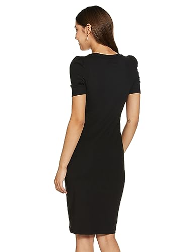 Image of Amazon Brand - Symbol Women's Rib One Piece Knee-Length Bodycon Dress (Available in Plus Sizes)