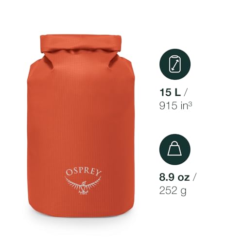 Osprey Wildwater Waterproof 15L Dry Bag, Mars Orange miniatura 2