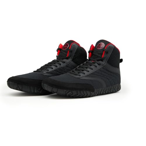 Unisex Gym Shoes - Lightweight Training Sneakers with Breathable Mesh Upper, Flat Sole, and Ankle Support, Non-Slip, Athletic Workout Gym Shoes for Weightlifting, Crossfit, Indoor Cardio and Combat