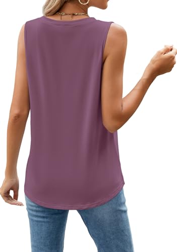 WEACZZY Womens Puff Short Sleeve Tops Dressy Casual Crew Neck Pleated T Shirts Cute Blouse Tunic Top Fashion Clothes 2024