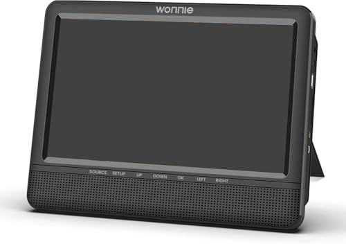 WONNIE Reproductor de DVD portátil de 7.5 pulgadas (una pantalla, sin accesorios)