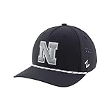 Nebraska Cornhuskers NCAA Officially Licensed Rope Hat Snapback Performance Black