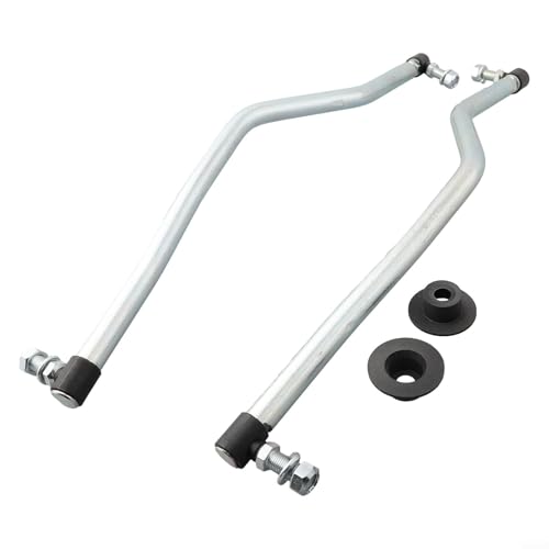 Gdfnmogo Juego de eslabones de arrastre de dirección ajustables para Craftsman Murray para tractores Husqvarna, compatible con 532194740 532194741, varillas de acoplamiento de acero 4130 mejoradas con
