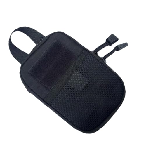 ARTSEWPLY Portable Emergency Medical Storage Pouch Accessory Bag for First Aid Travel Outdoor Activities Design Without Cross Sticker Black