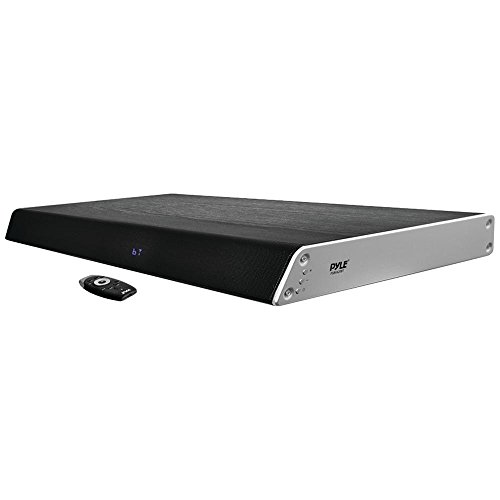 Surround Sound TV Sound Bar - Bluetooth Compatible Wireless Soundbar For TV w/ Built in Subwoofer Speaker - Television Sound Bar System w/ LCD/Optical Audio/RCA/AUX/USB/Coaxial - PyleHome PSBV620BT