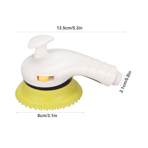 Haustier-Duschbrause, Handbrause Mit Ein-/Aus-Schalter, Hundewaschduschaufsatz, Hundebadebrause Haustier Waschen Dusche Sprühmaschine Zum Baden Und Massieren(Gelb)