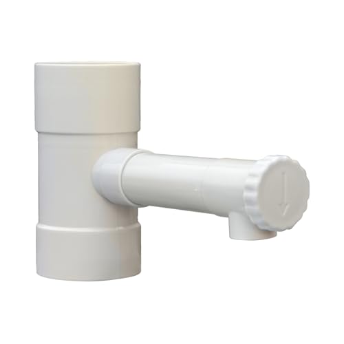 Jardibric - Raccord Récupérateur Eau Pluie Ø80 mm Blanc Cassé - Sortie Ø35 mm - Collecteur Descente Gouttière PVC