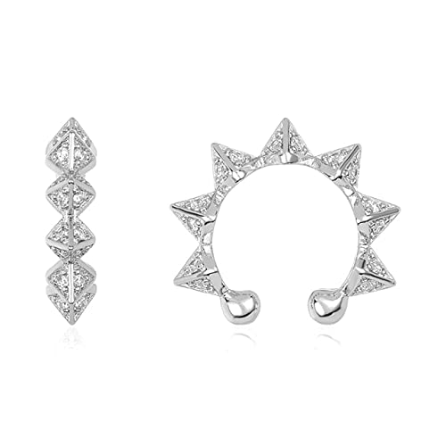 Ohrclips aus Sterlingsilber für Damen, kein Piercing, Schlangen-Ohrringe, Ohrring-Schmuck, Pendientes