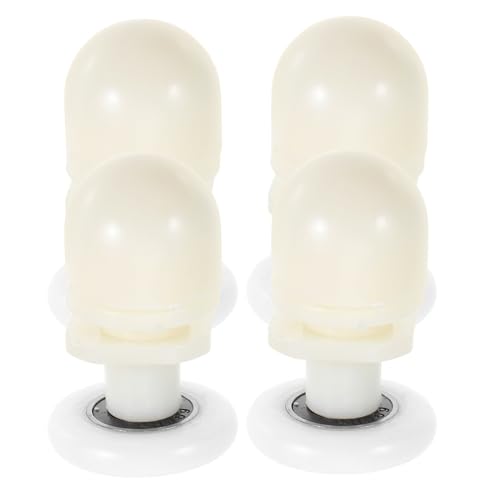 STAHAD 4個 シャワードアローラー バスルーム用引き戸滑車 スムーズで静音なガラスシャワードア用交換パーツ な偏心設計で安定固定