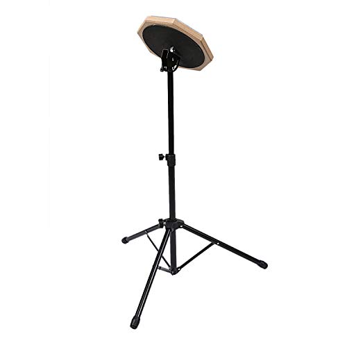 Cuasting 8 Inch Grijs Rubber Houten Stom Drum Praktijk Training Drum Pad met Stand voor Percussie Instrumenten… - Image 6