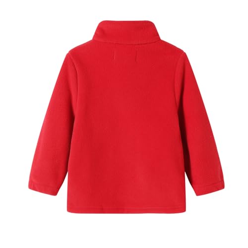 Mud Kingdom Boys Girls Quarter Zip Sweatshirt Polar Fleece Long Sleeve Shirts Mock Neck Fall Pullover Tops2