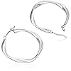 Lucky Brand Twist Hoop Earrings, Silver, One Size
