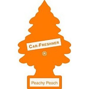 Image of Little Trees Peachy Peach Air Freshener (Pack of 3) | Juicy Fruity Fragrance | Iconic Tree Hanging Design | For Car, Home, Wardrobe | Imported from USA