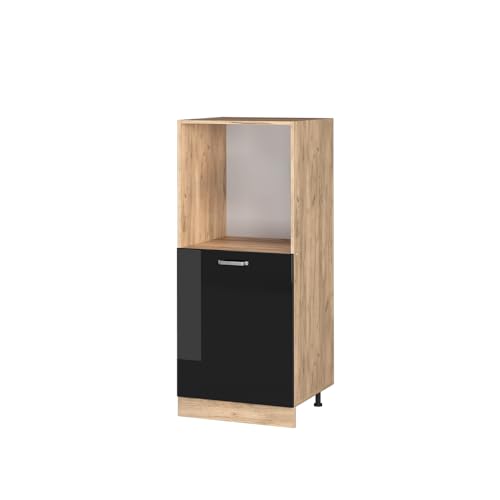 Vicco Meuble pour Four R-Line, Noir Haute Brillance, 60cm, pour Une Combinaison Libre au Sein de...