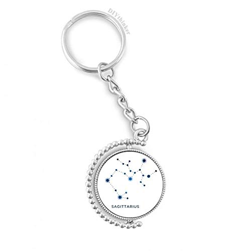 Sagittaire porte-clé rotatif constellation zodiaque idée cadeau
