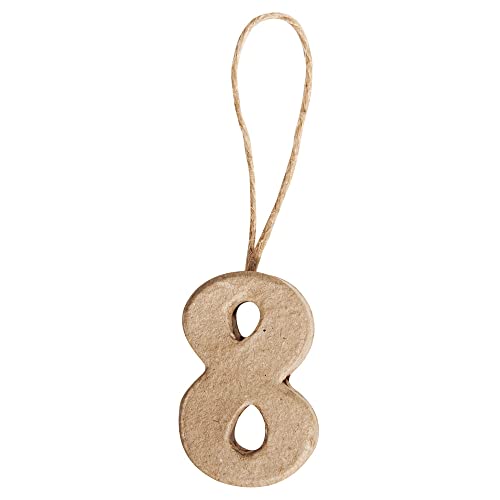 RAYHER 67109000 Pappmachã © Number 8 Fsc 100% Recycled 4x2,5x1 cm with H
