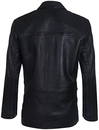 Men's Genuine Leather Blazer Soft Real Italian Tailore Vintage Jacket Coat3