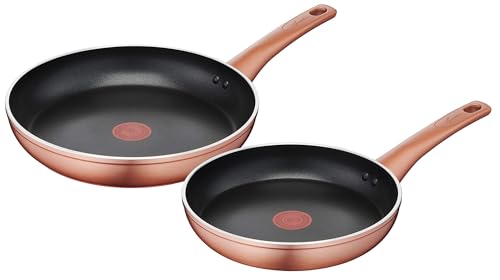 Lagostina Ramata, Set Padelle Antiaderenti, Effetto Rame, 2 Pezzi