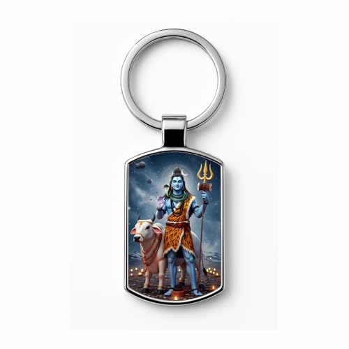 Image of Stylish Metal Keychains with Permanent Glossy Print - Inspirational Quotes & Spiritual Designs - Perfect Key chains for loved ones, Personal Use, Gifts & Return Gifts