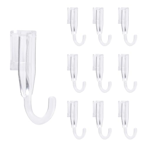 INCREWAY Transparente Kunststoffhaken für Luffa-Schwamm, Badezimmer, Aufbewahrungskorb, Haken, 150 Stück