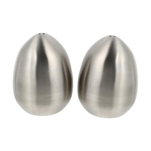 DOITOOL 2Pcs Récipient Support De Service Conception De Farine Et Distributeurs pour Mini Shakers Poudre Taille Oeuf- Élégant Pot Trois Trous Créatif Piment Boîtes Distributeur Récipients