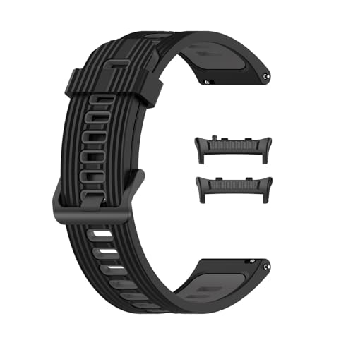 [SHEAWA] for HUAWEI WATCH D2 �o���h �x���g �����o���h �V���R�� �����x���g �݊��i �ʋC���ɗD�� �_�� ��� �A�N�Z�T���[ (�u���b�N+�O���[)