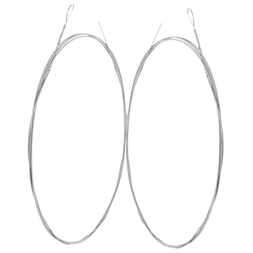 Totority Dulcimer String Steel 2pcs Strings for Dulcimer Replacement Instrument Accessories High Tension