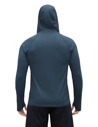 iWoo Men's UPF 50+ Sun Protection Long Sleeve Quick Dry Hooded Shirt - image 5