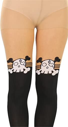 Image of ToBeInStyle Women's Cute Thigh High Printed Character Tights