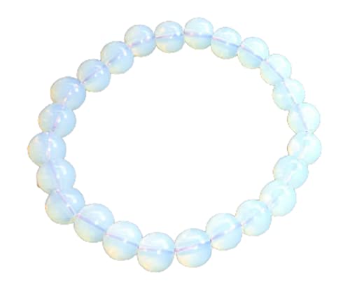 CA AGATE Opalite Bracelet 8 mm Crystal Stone Bracelet Round Shape for Reiki Healing and Crystal Healing Stones (B09HC4HSLP) Amazon Price History, Amazon Price Tracker